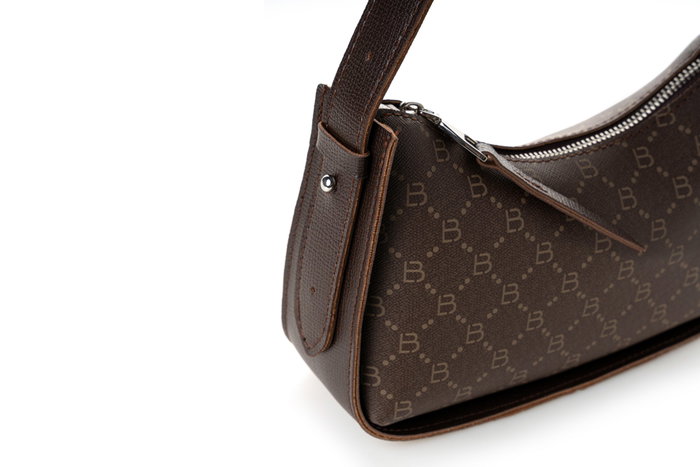 Lucky Bees 1296 Bolso de Hombro Marrón Cuero de Polivinilo